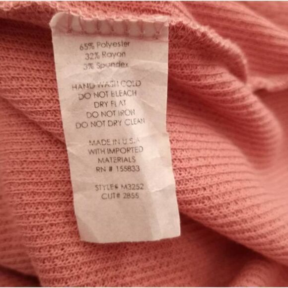 PUBLIX BLUSH PINK PUFF SLEEVE BOAT SWEATER DRESS SZ.S EUC. - Picture 7 of 7